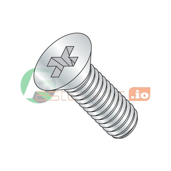 Newport Fasteners #10-32 x 2 in Phillips Flat Machine Screw, Zinc Plated Steel, 2000 PK 108614 - main